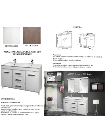 Atina Plazma 120 D dupla DONJI DEO Atina Plazma 120 D dupla DONJI DEO